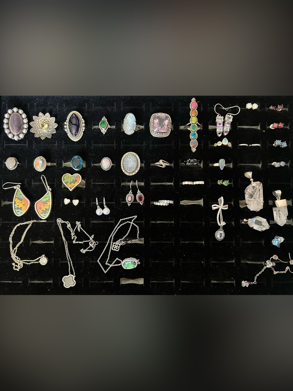 Sterling Silver Multi-Gemstone Jewelry Lot